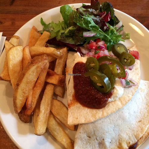 Quesedillas with vegan cheese at The 78 in Glasgow