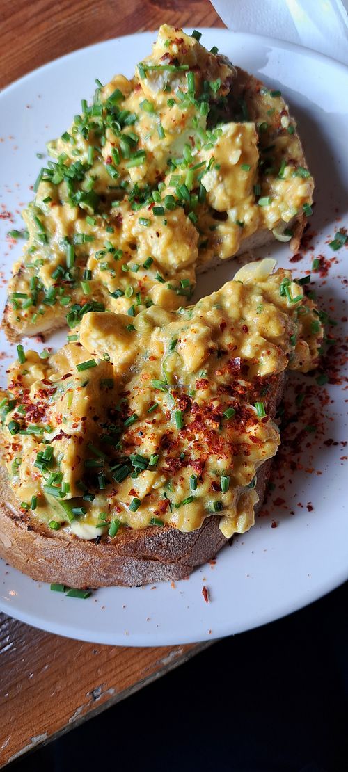 Scrambled tofu on toast at The 78 in Glasgow
