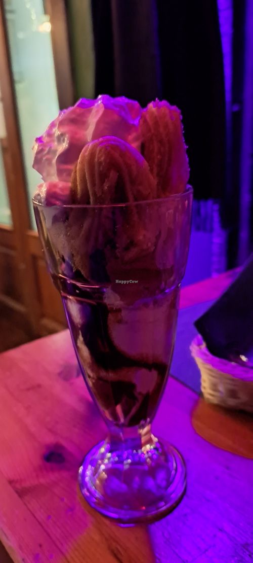 Churros sundae at The 78 in Glasgow