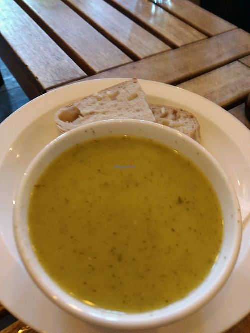 lime and courgette soup at The 78 in Glasgow