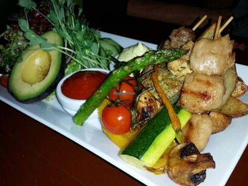 mock meat plate at Chutney in Stockholm