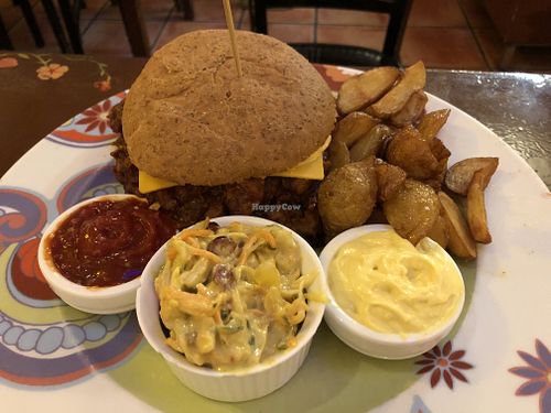 Burger at Chutney in Stockholm