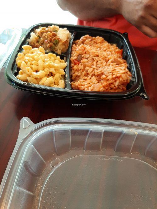Macaroni and cheese,  jambalaya & shepherd's pie at Sweet Soulfood in New Orleans