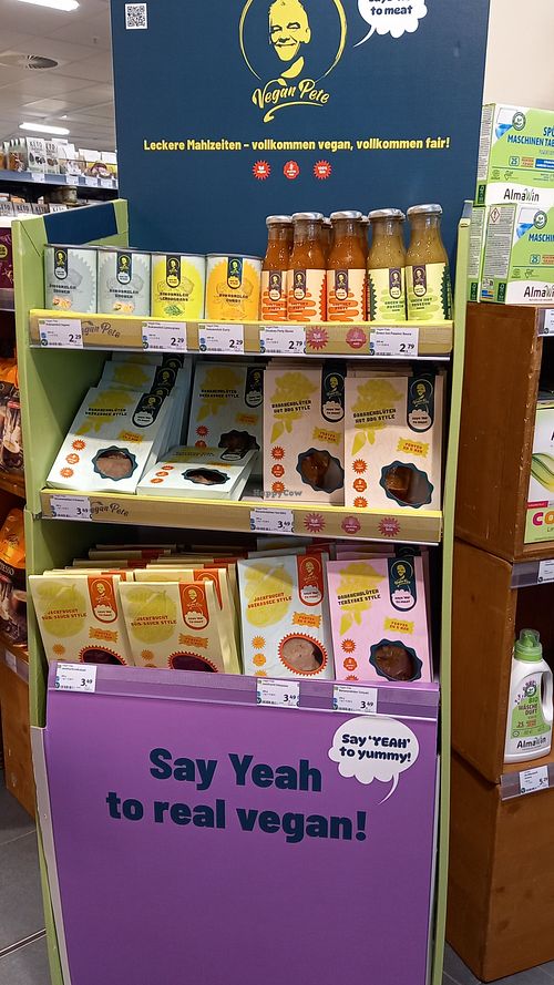 products from vegan pete at denn's Biomarkt - Bruhl in Leipzig