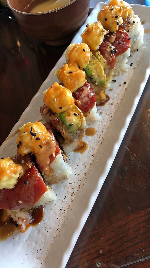 Vegan Tuna Nirvana Roll at Blue Bird Sushi in Long Beach