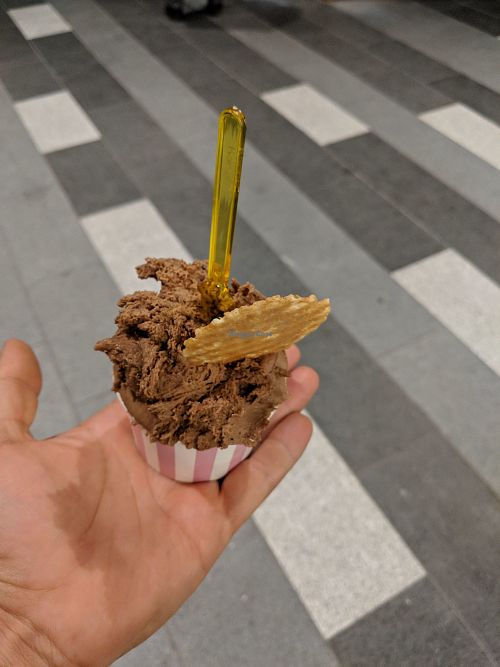 Vegan banana chocolate at La Mimosa in Coorparoo