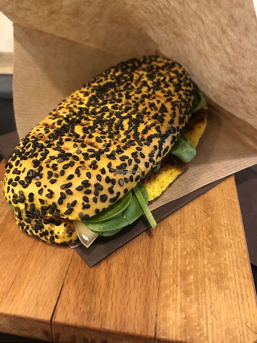 mozz panini at Organic Garden in Ljubljana