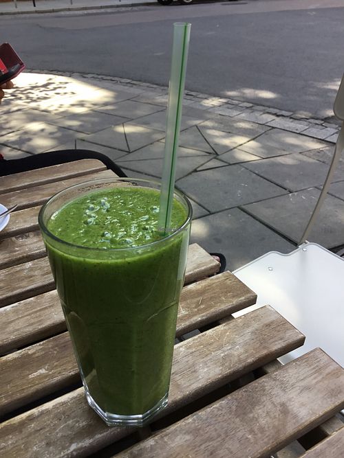 Green smoothie at Vegano Cafe in Krakow