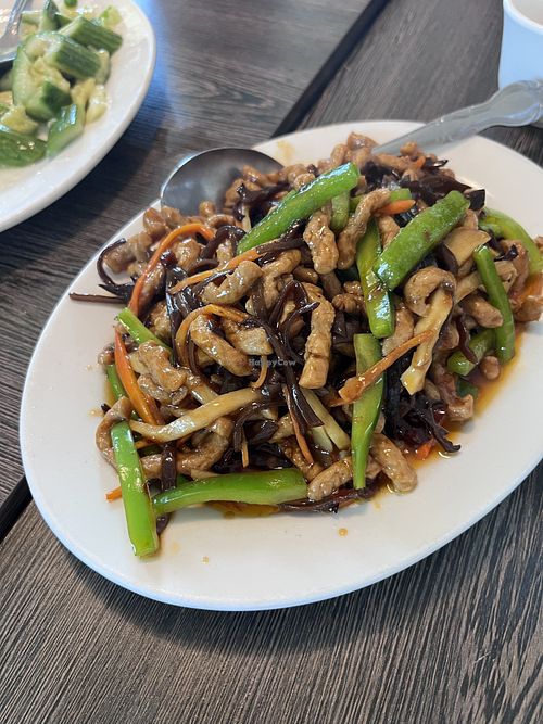 Szechuan “pork”  #Veganuary at House of Fortune - Chino in Chino