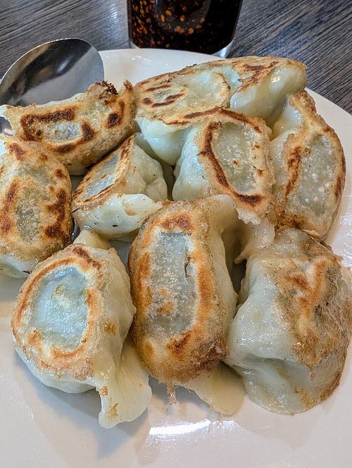 Mushroom tofu potstickers at House of Fortune - Chino in Chino