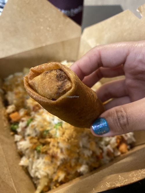 Spring Roll - 2 per order, stuffed w/cabbage, carrots, mushrooms, and glass noodles. Mine had lots of cabbage!   at House of Fortune - Chino in Chino