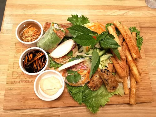 The vegan platter... It's huge! at Dundas in Vancouver