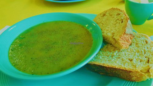 Courgette soup at Sift in Otley