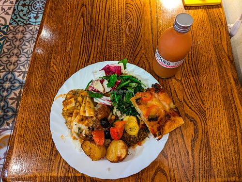 Meal from buffet at Hermans at Hermans in Stockholm