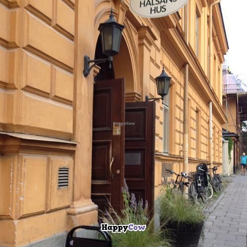 street entrance at Hermans in Stockholm
