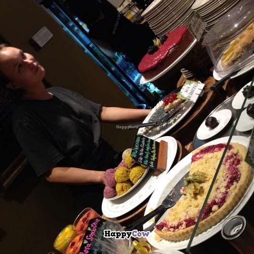 desserts were all vegan and beautiful too at Hermans in Stockholm