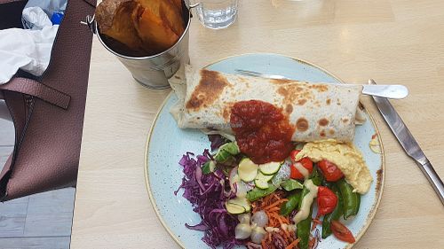 Chimichanga at Cafe Nutshell in New Ross