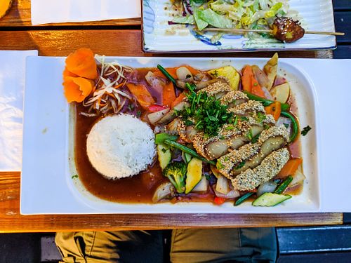 Vit Chay-Rau Xao (mock duck) at Good Morning Vietnam Vegan at Good Morning Vietnam Vegan in Berlin