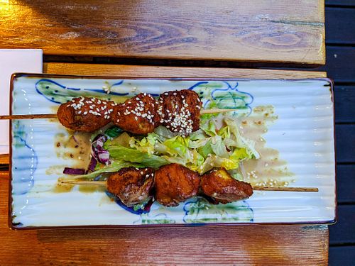 Satay Ga Chay ("chicken" skeweres) at Good Morning Vietnam Vegan at Good Morning Vietnam Vegan in Berlin