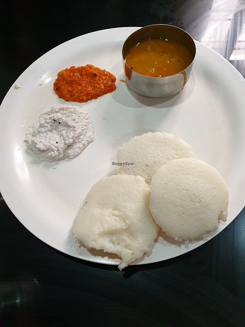 IDLI steamed rice cakes tasty dips at Grandma's Kitchen in Kochi