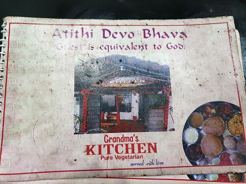 Recent menu at Grandma's Kitchen in Kochi