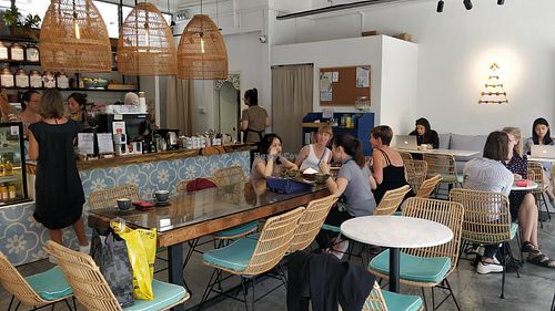 Café interior at The Social Space - Chinatown in Central Singapore