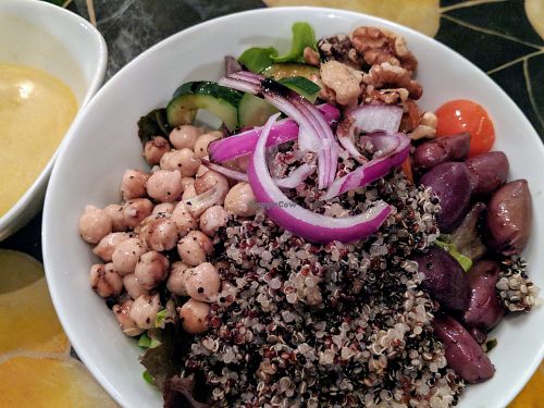 Quinoa Mediterranean bowl at Tahiti Nui in Hanalei