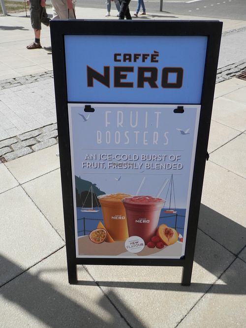 Advert for Fruit Boosters at Caffe Nero in Spalding