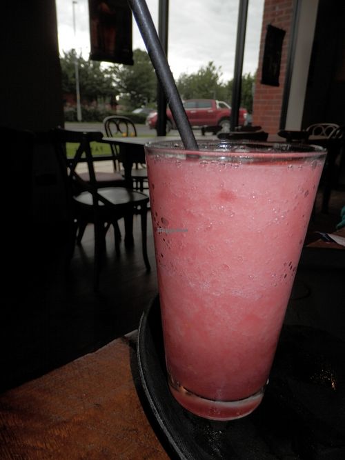 Raspberry & Italian Peach fruit booster at Caffe Nero in Spalding