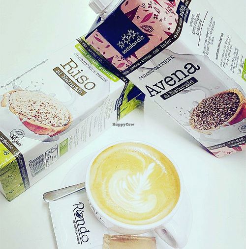 Rice and oat mylk at Rondo Bar in Kranj