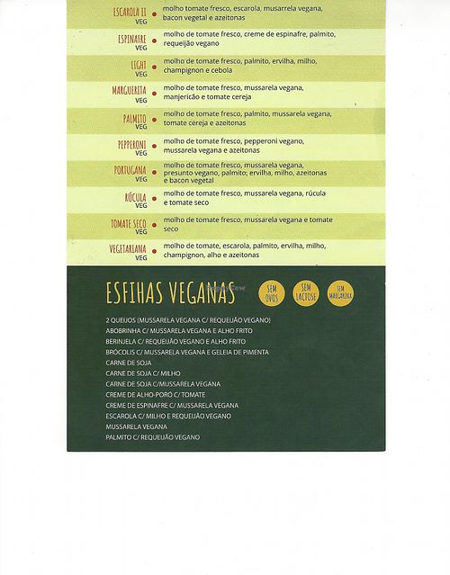 Vegan Menu (2) at Tentacoes Esfihas & Cia in Santo Andre