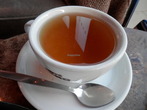 Peppermint tea at Caffe Nero in Cambridge