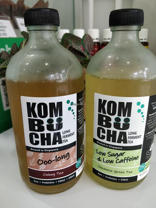 Kombucha is suitable for vegans at Miss Kefir in Central Singapore