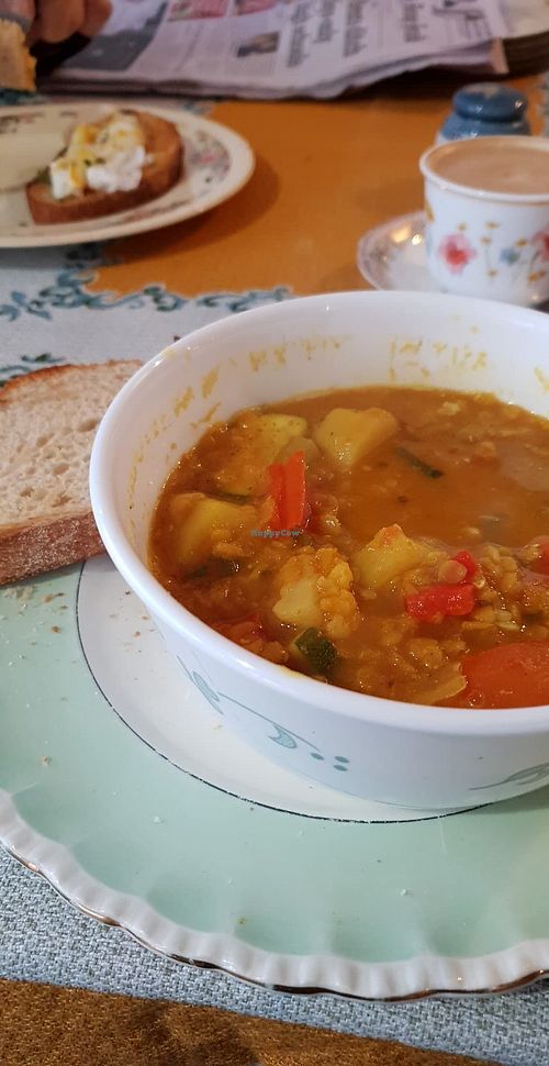 Lentil and veg soup at The Mad Season in Bathurst