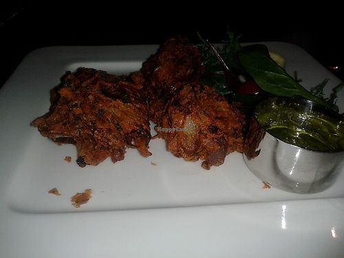 Eggless onion bhaji at Zeera in South Shields