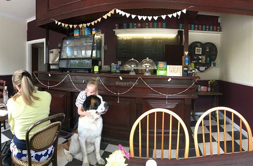 The Pup was nice! If you like dogs... at Capercaillie Coffee House in Huntly