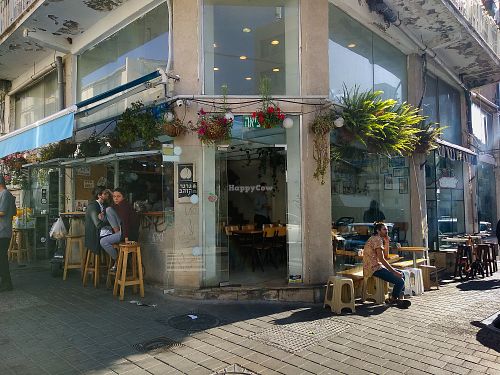 Outside Garger Hazahav at Garger Hazahav in Tel Aviv