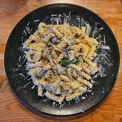 Fisilli alla panna at Valentino in Oslo