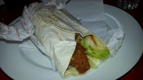 vego wrap at Sodermanna Vegetariska in Stockholm