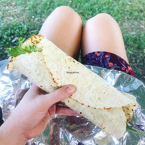 Veggie burrito at Taco Sisters in Lafayette