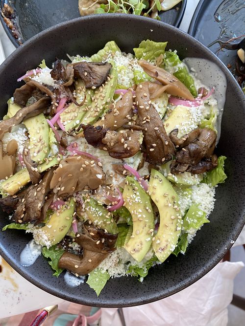 salad at Beyond Sushi - Mulberry St in New York City