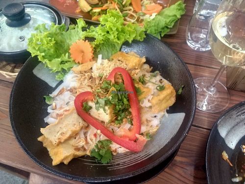 ricenoodles and tofu at Viet Village in Halle