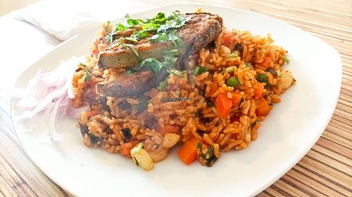 Arroz con mariscos at Loving Hut - Surquillo in Lima