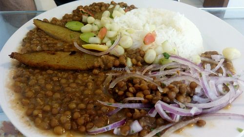 lentejas con pescado veg  at Loving Hut - Surquillo in Lima