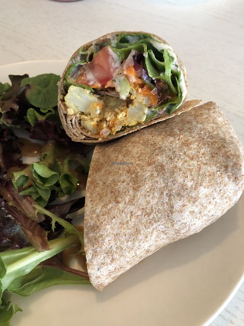 Buffalo Cauliflower Wrap  at Eden Cafe & Bakeshop in Batavia