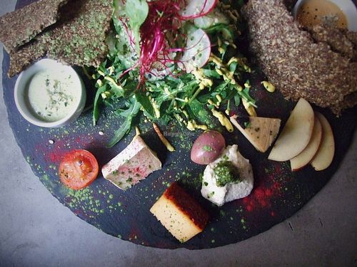 Raw Vegan Cheese Plate at The Raw Kitchen Malmö in Malmo