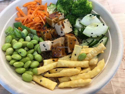 Teriyaki twist bowl at freshii in Panama City Beach