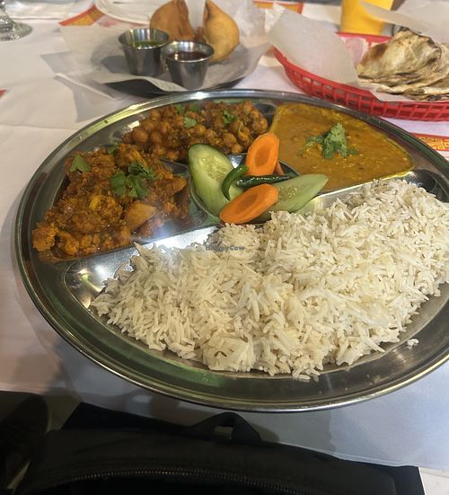 Vegan thali  at Haveli Indian Cuisine in Rochester