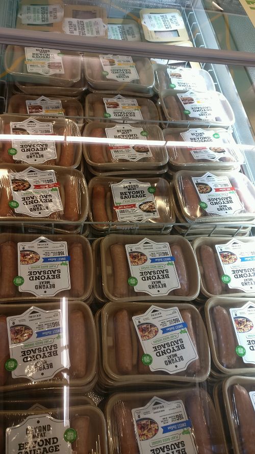 lots of veggie meats! at 365 by Whole Foods Market in Long Beach