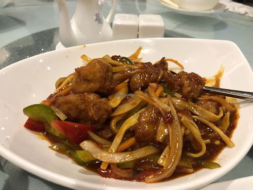 Szechuan vegan chicken at G-Wu in Leeds